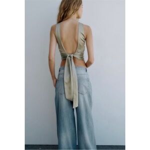 Zara open back top, NWT!